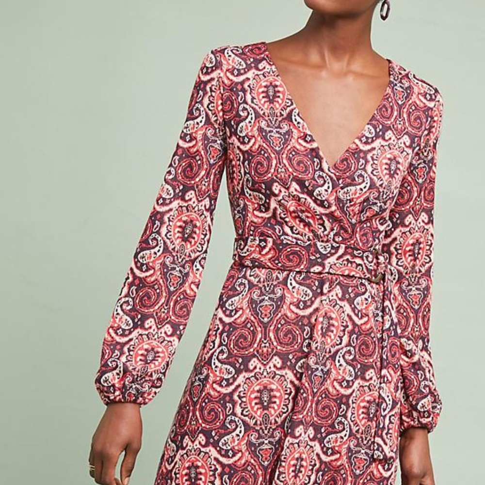 Paisley Belted Dress